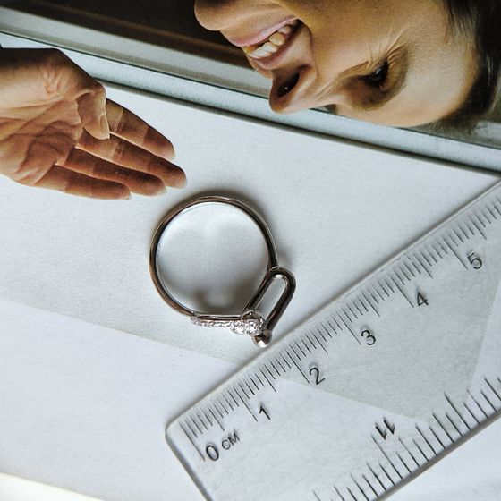 Silver Ring with Fianites