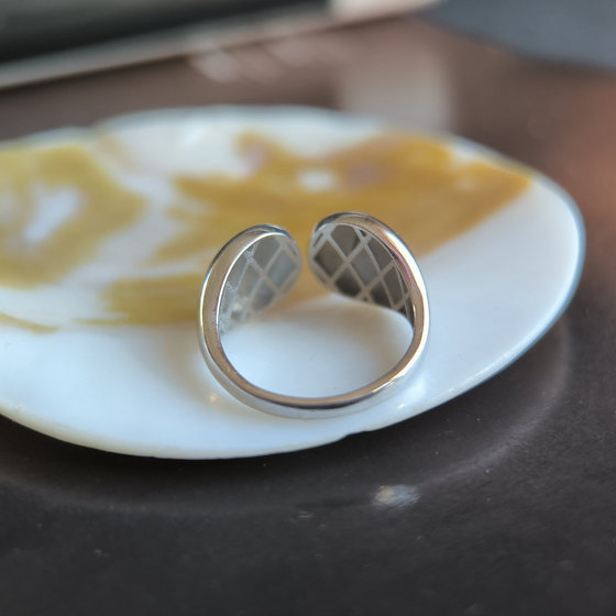 Silver ring without stones