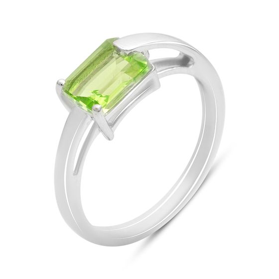 Серебряное кольцо с хризолітом 1.356ct
