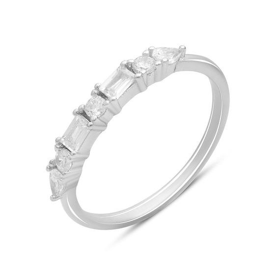 Silver Ring with Fianites