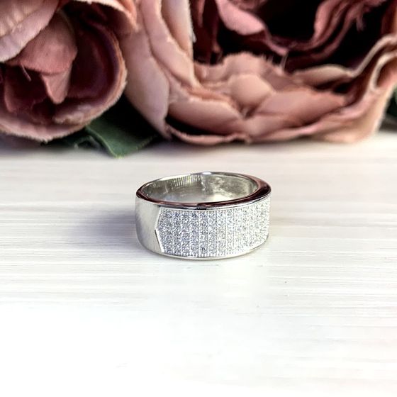 Silver Ring with Fianites