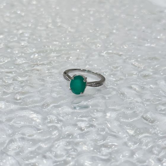 Серебряное кольцо с агатом 2.39ct