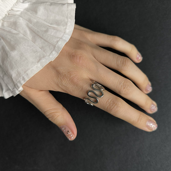 Silver ring without stones