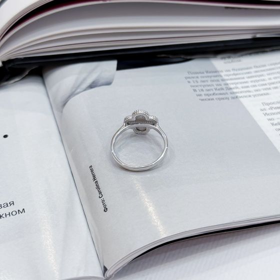 Silver ring without stones