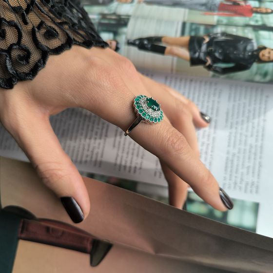 Срібна каблучка з агатом 2.228ct