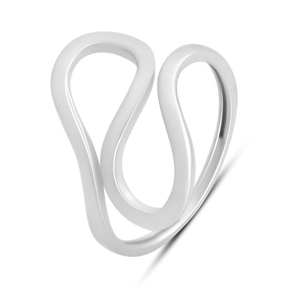 Silver ring without stones