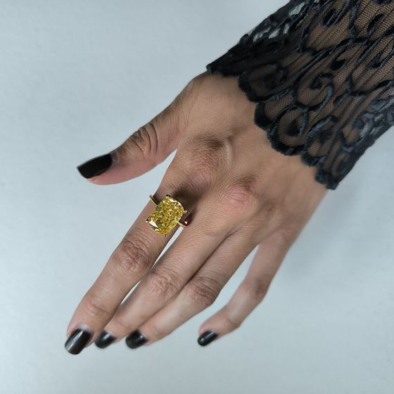 Silver Ring with Fianites