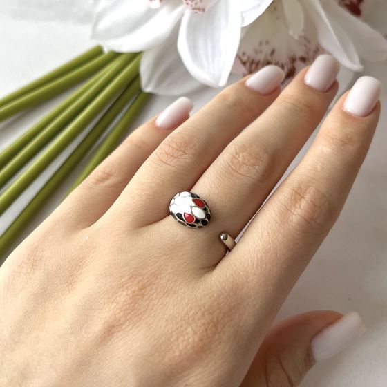 Silver ring with semalloy