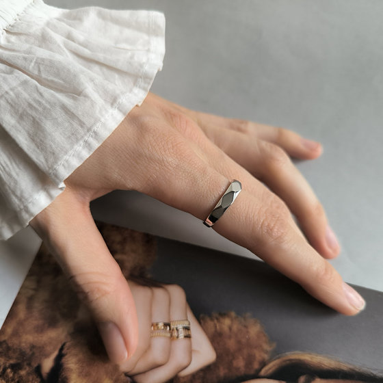 Silver ring without stones