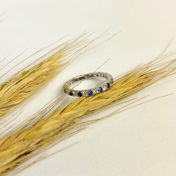 Silver Ring with Fianites