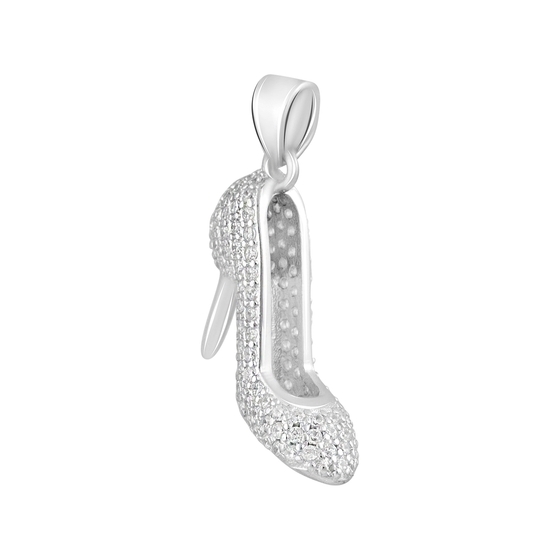 Silver pendant with phianites