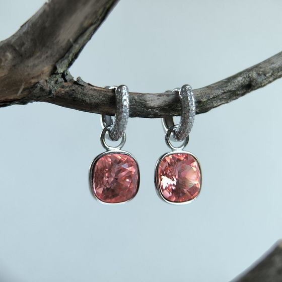 Срібні сережки з фіанітами