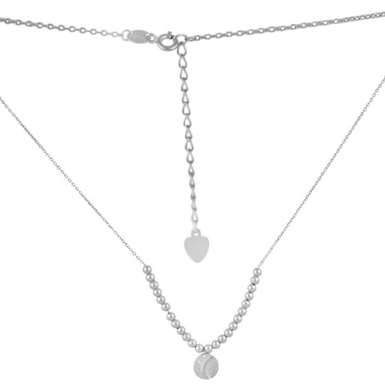 Silver necklace without stones