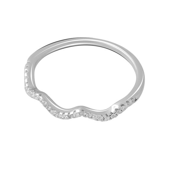 Silver Ring with Fianites