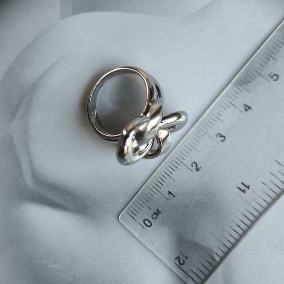 Silver ring without stones
