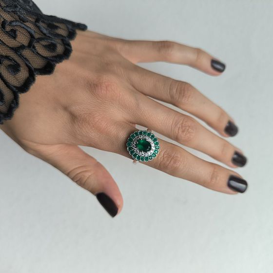 Срібна каблучка з агатом 2.228ct