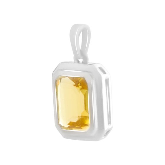 Срібна підвіска з цитрином nano 3ct