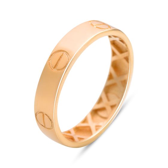 Gold ring without stones