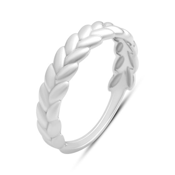 Silver ring without stones