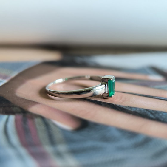 Серебряное кольцо с агатом 0.263ct