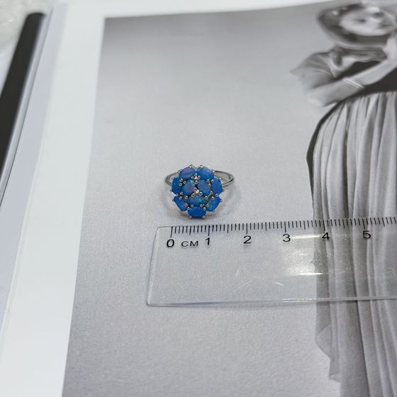 Silver ring with opal 1.322ct