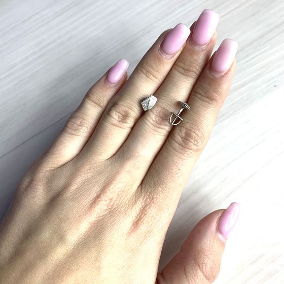 Срібні сережки з емаллю