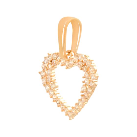 Золотая подвеска с фианитами 0.4ct