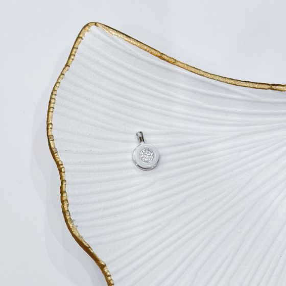 Срібна підвіска з керамікою