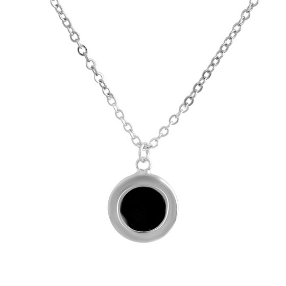 Silver necklace with yemallu