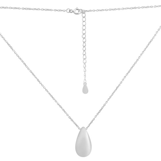 Silver necklace without stones