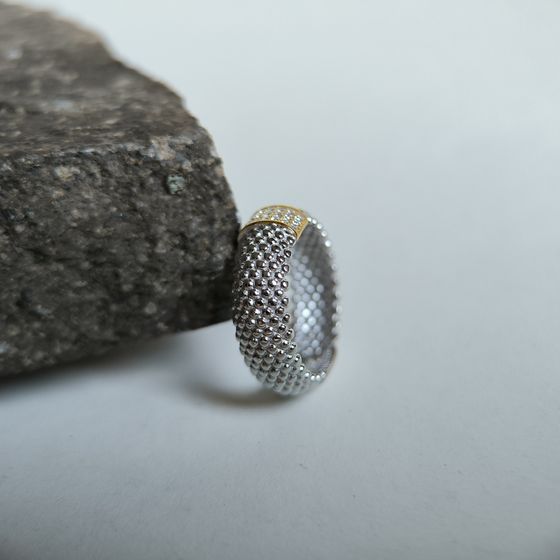 Silver Ring with Fianites