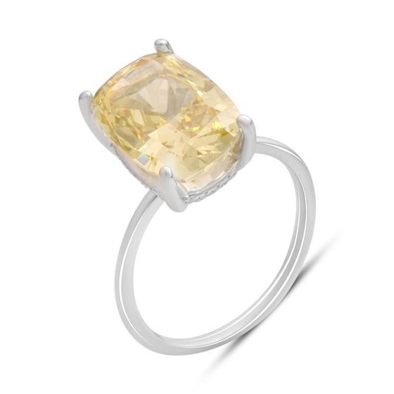 Silver Ring with Fianites