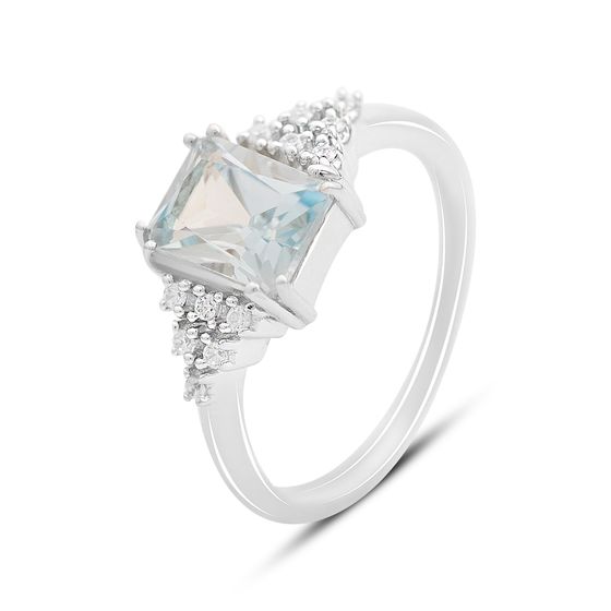 Срібна каблучка з топазом 2.13ct