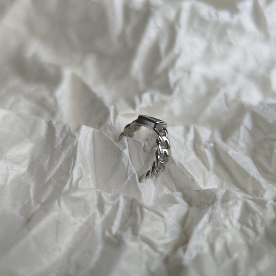 Silver earrings without stones