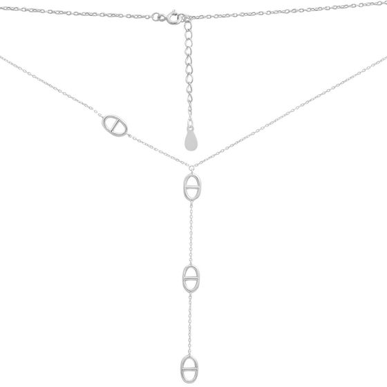 Silver necklace without stones