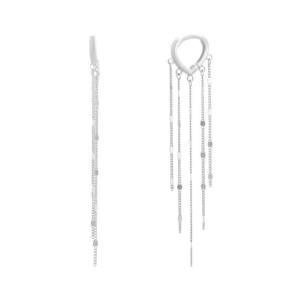 Срібні сережки без каменів