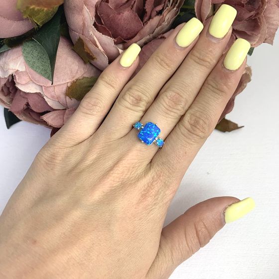 Срібна каблучка з опалом 1.808ct