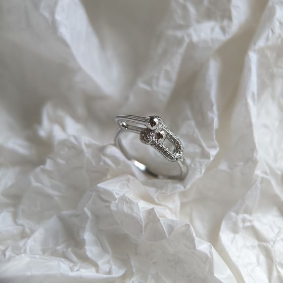 Silver Ring with Fianites