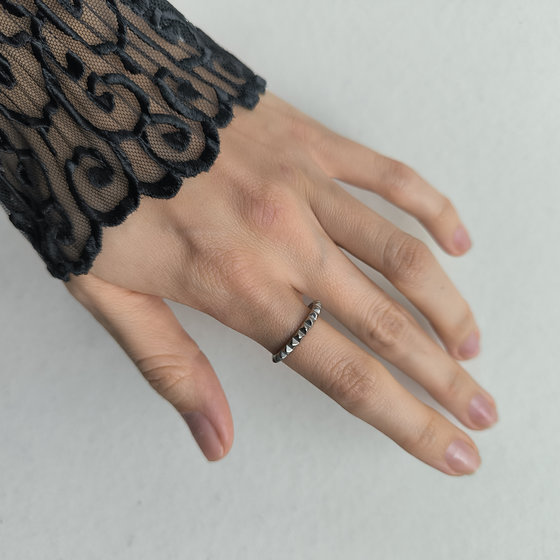 Silver ring without stones