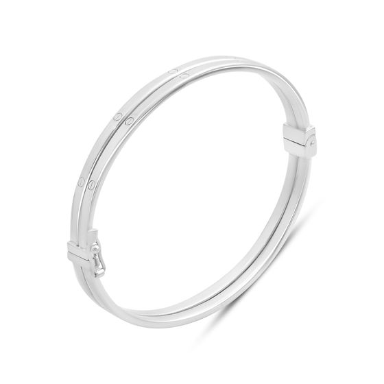 Silver bracelet without stones