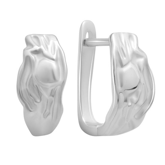 Срібні сережки без каменів