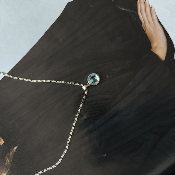 Срібна підвіска з фіанітами