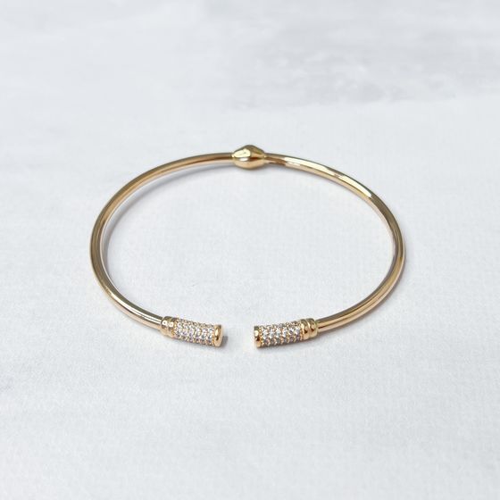 Золотой браслет с фианитами 0.96ct