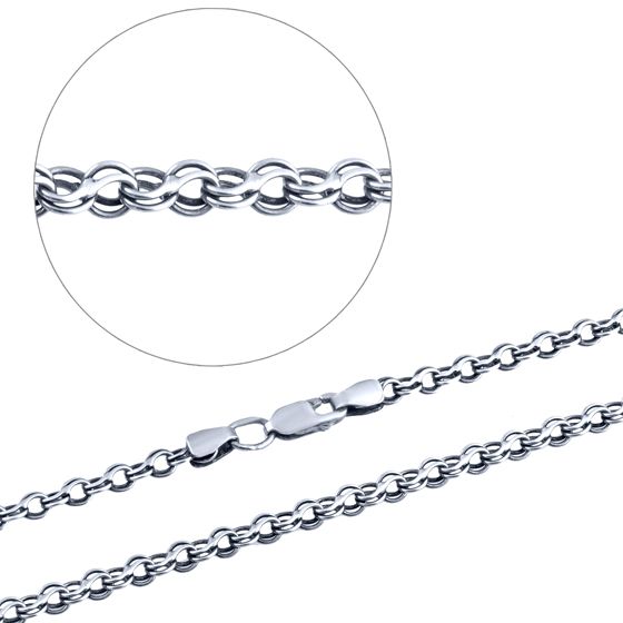 Серебряная цепочка без камней