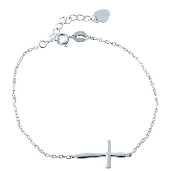 Silver bracelet without stones