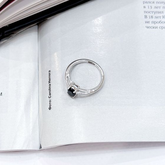 Срібна каблучка з сапфіром 1.025ct