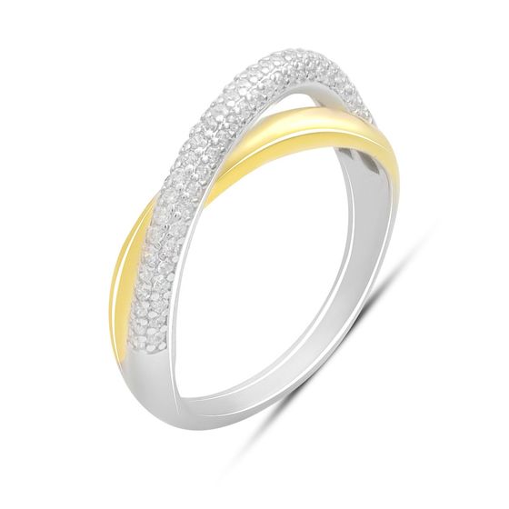 Silver Ring with Fianites