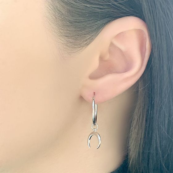 Серебряные серьги без камней