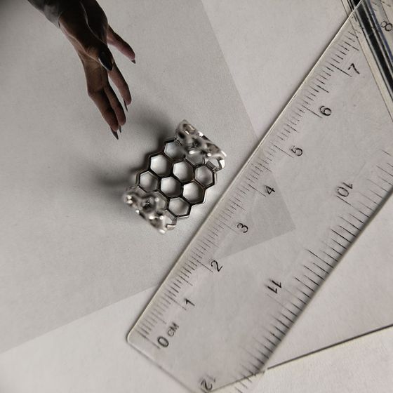 Silver ring without stones