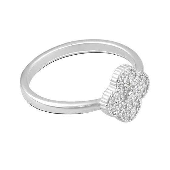 Silver Ring with Fianites